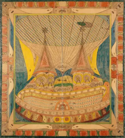 Skt. Adolf=Ballohn=Schiff; Riesen=Stadt av Adolf Wölfli