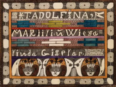 Skt. Adolfina, Mariili, und Wiegalinda Giselar av Adolf Wölfli