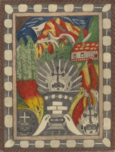 Tiger=Zohrn=Riesen=Gletscher,=Hochalp=Stok, in Nordwest=Indien av Adolf Wölfli