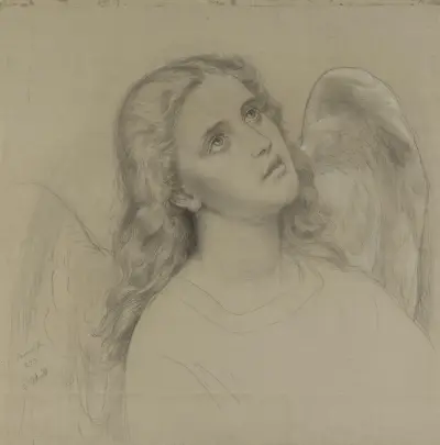 Angel head av Adolph Tidemand