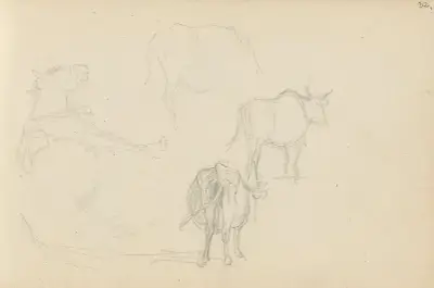 Animal studies av Adolph Tidemand