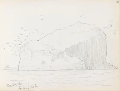 Bass Rock, Firth of Forth av Adolph Tidemand