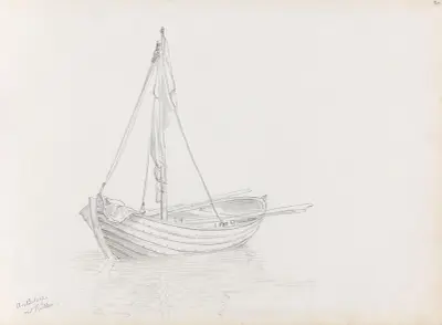 Båt, Arild av Adolph Tidemand