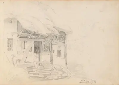 Bondehus, Kreuzberg av Adolph Tidemand