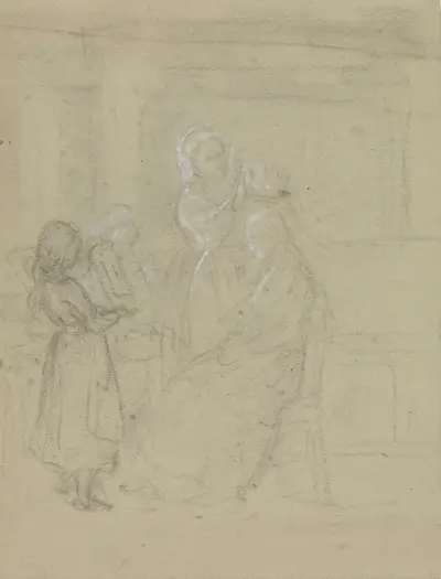 Brudepynting av Adolph Tidemand