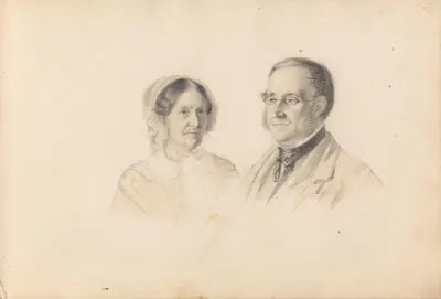Dubbelporträtt av Adolph Tidemand