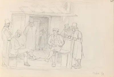 Figurscene, Nås av Adolph Tidemand