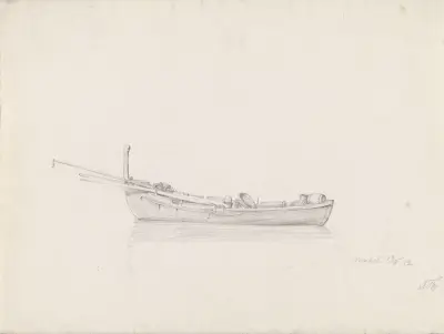 Fiskebåt, Napoli av Adolph Tidemand