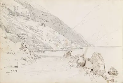 Fra Lærdal av Adolph Tidemand