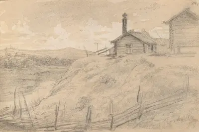 Fra Morkarlby av Adolph Tidemand