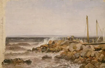 From Kullen in Sweden von Adolph Tidemand