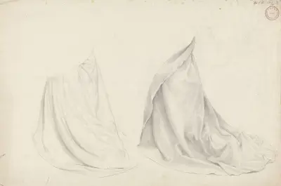 Gevantstudier av Adolph Tidemand