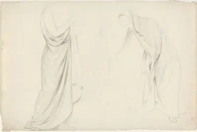Gevantstudier av Adolph Tidemand