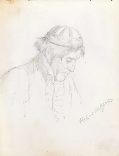 Halvor Medgaren av Adolph Tidemand