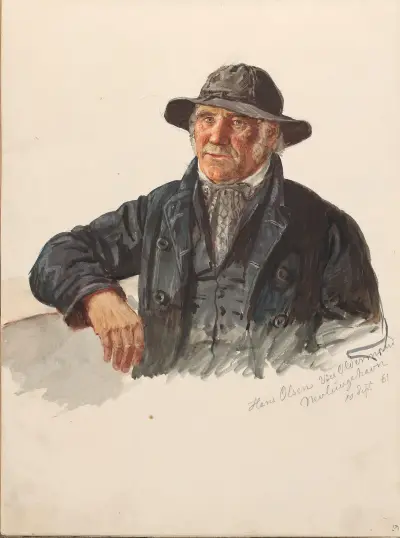 Hans Jacob Olsen, Nevlunghavn av Adolph Tidemand