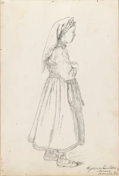 Ingeborg Svendsdatter Lillemoen, Heddal av Adolph Tidemand