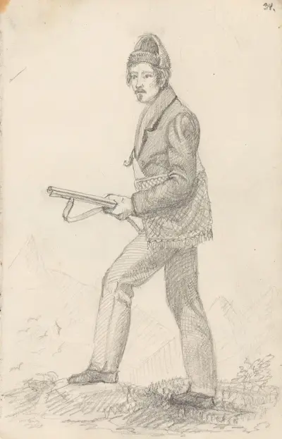 Jeger av Adolph Tidemand