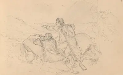 Jegere av Adolph Tidemand