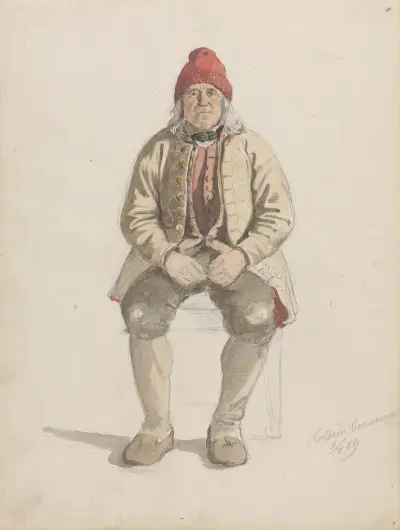 Kolbein Vossevangen, Voss av Adolph Tidemand