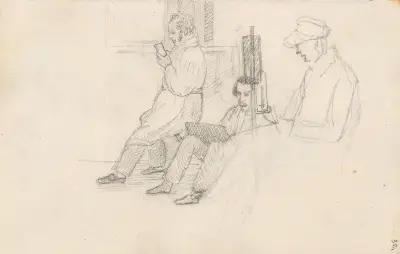 Kunstnerkolleger av Adolph Tidemand