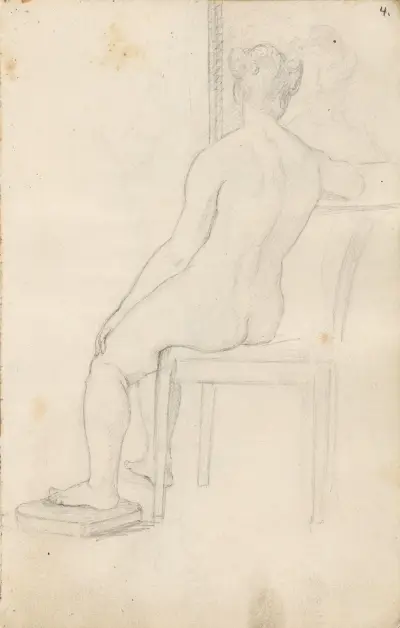 Kvinneakt av Adolph Tidemand