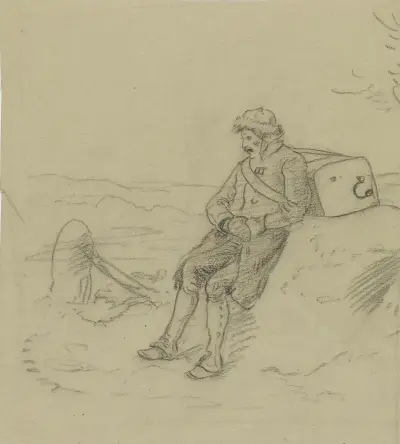 Lirekassemann av Adolph Tidemand