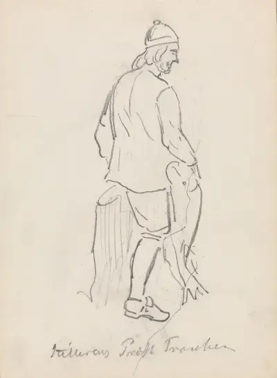 Man in folk costume av Adolph Tidemand
