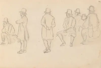 Mannsfigurer av Adolph Tidemand