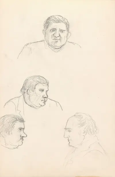Mannshoder av Adolph Tidemand