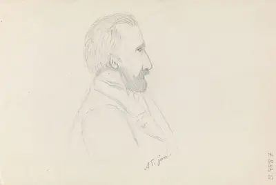 Mannsportrett av Adolph Tidemand