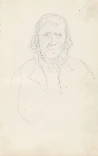 Mannsportrett av Adolph Tidemand