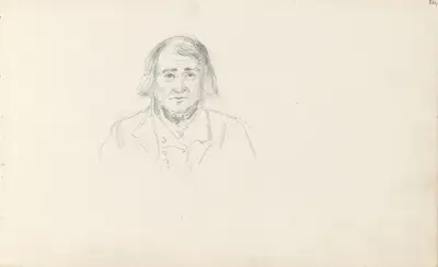 Mannsportrett en face av Adolph Tidemand