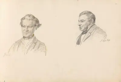 Mannsportrett, Gausdal; Lorentz Eger av Adolph Tidemand
