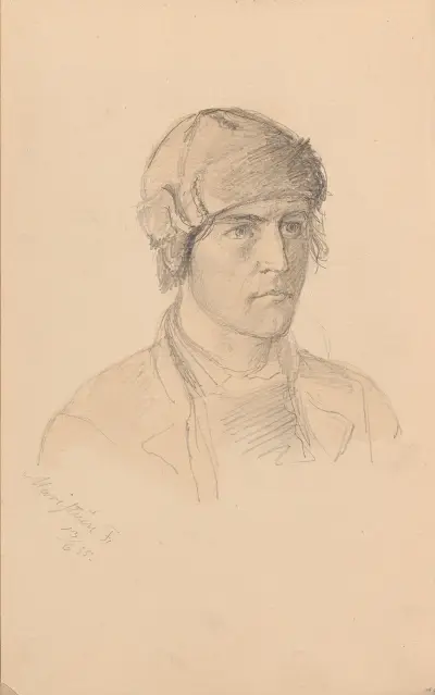Mannsportrett, Maristuen av Adolph Tidemand