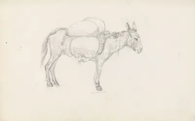 Mules av Adolph Tidemand