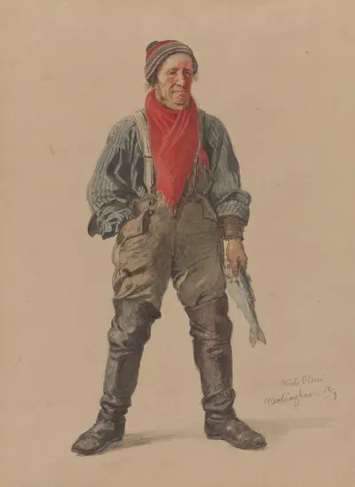 Niels Olsen, Nevlunghavn av Adolph Tidemand