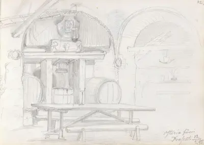 Osteria fuori, Frascati, Adolph Tidemand