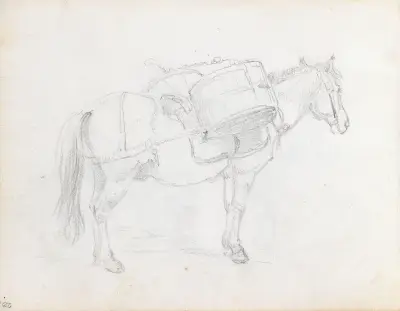 Pakkhest av Adolph Tidemand