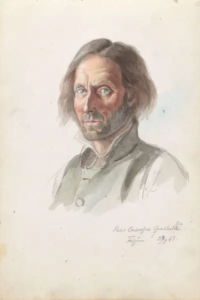 Peder Endresen Kvashiller av Adolph Tidemand