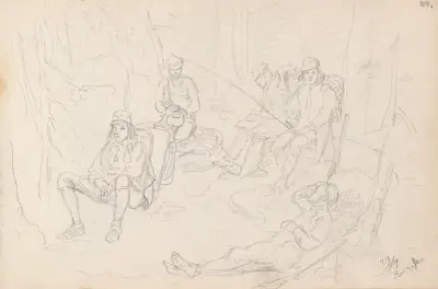Rast på Risåsen av Adolph Tidemand