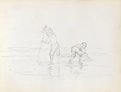 Spydfiske av Adolph Tidemand