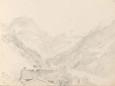 Sveitsisk landskap av Adolph Tidemand