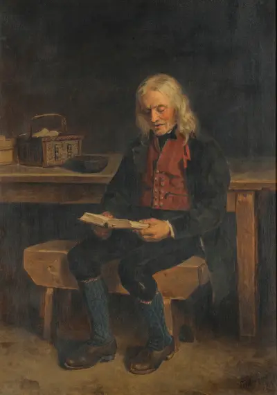 The Reader (Jan Tanne) av Adolph Tidemand