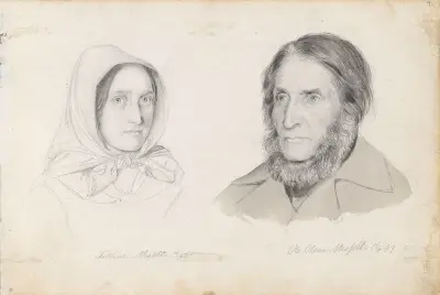 Tolline Messelt; Ole Olsen Messelt av Adolph Tidemand