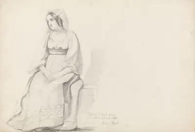 Ung kvinne, Roma av Adolph Tidemand