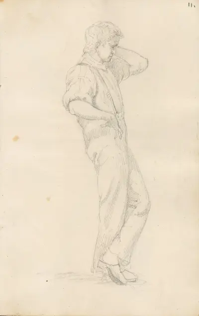 Ung mann av Adolph Tidemand