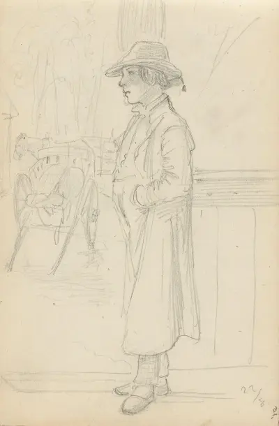 Ung mann av Adolph Tidemand