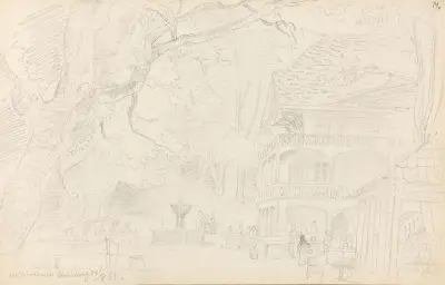 Wolfsbrunnen, Heidelberg av Adolph Tidemand