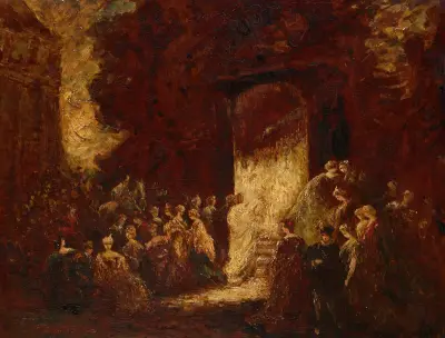 Fête d’Après-Midi av Adolphe Monticelli