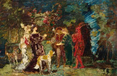 Personnages de Faust av Adolphe Monticelli